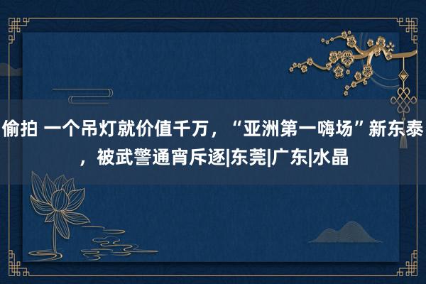 偷拍 一个吊灯就价值千万，“亚洲第一嗨场”新东泰，被武警通宵斥逐|东莞|广东|水晶