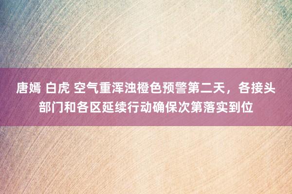 唐嫣 白虎 空气重浑浊橙色预警第二天，各接头部门和各区延续行动确保次第落实到位